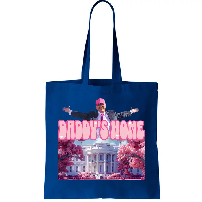 Funny Trump Take America Back DaddyS Home Trump Pink Tote Bag