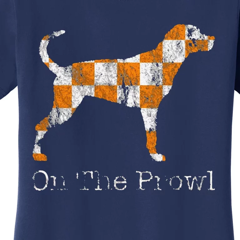 Funny Tennessee Tn Hound On The Prowl Vol Dog Knoxville Fan Game Gift Women's T-Shirt