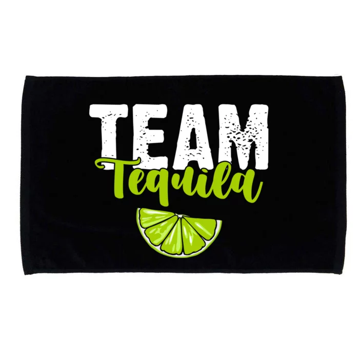 Funny Team Tequila With Green Lime Salt Group Costume Gift Microfiber Hand Towel