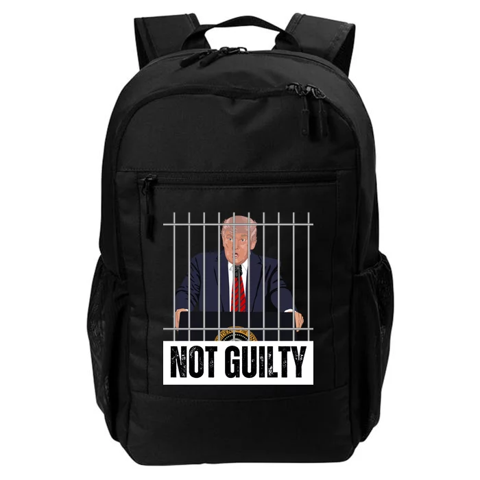 Free Trump. Trump Not Guilty, Pro Trump Supporter Daily Commute Backpack