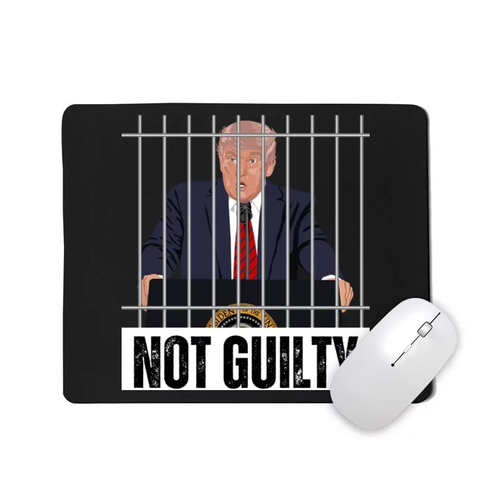 Free Trump. Trump Not Guilty, Pro Trump Supporter Mousepad