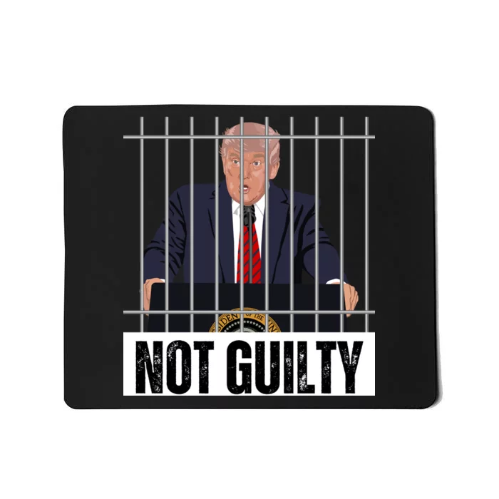 Free Trump. Trump Not Guilty, Pro Trump Supporter Mousepad