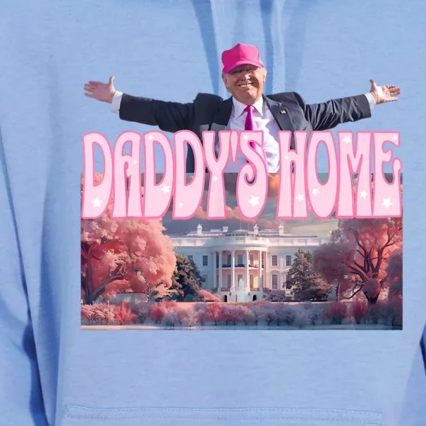 Funny Trump Take America Back DaddyS Home Trump Pink 2024 Unisex Surf Hoodie