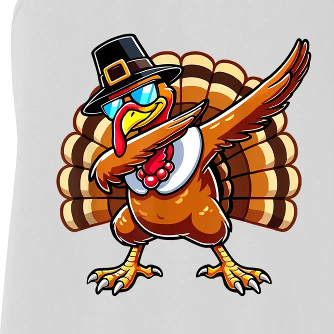 Funny Thanksgiving Turkey Pilgrim Hat Boy Women's Racerback Tank