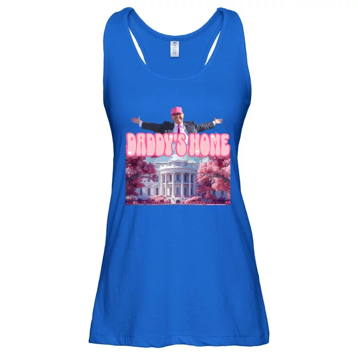 Funny Trump Take America Back DaddyS Home Trump Pink 2024 Great Gift Ladies Essential Flowy Tank