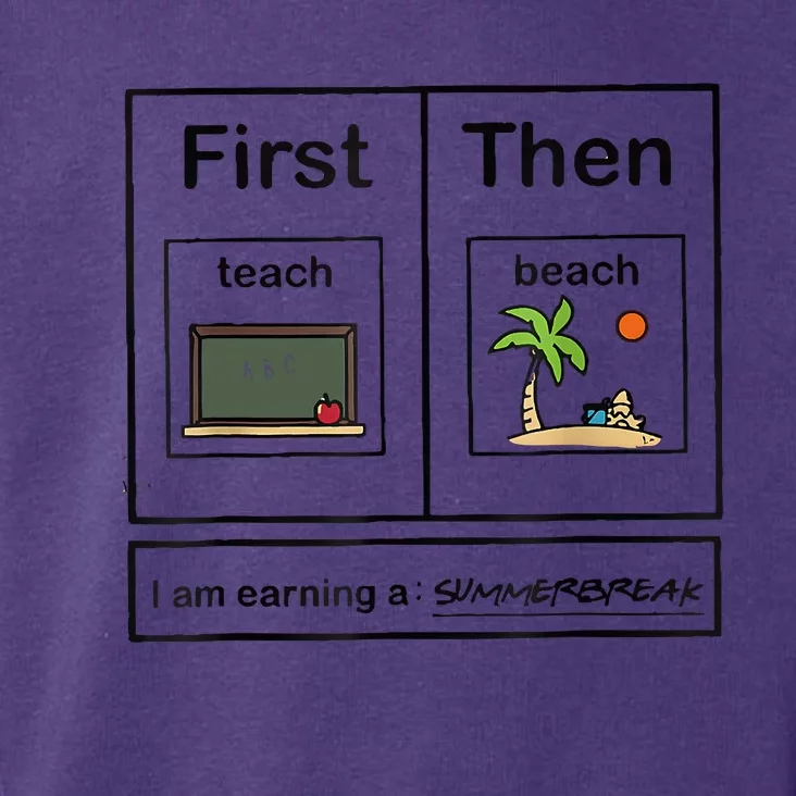 First Teach Then Beach IM Earning A Summerbreak Toddler Hoodie