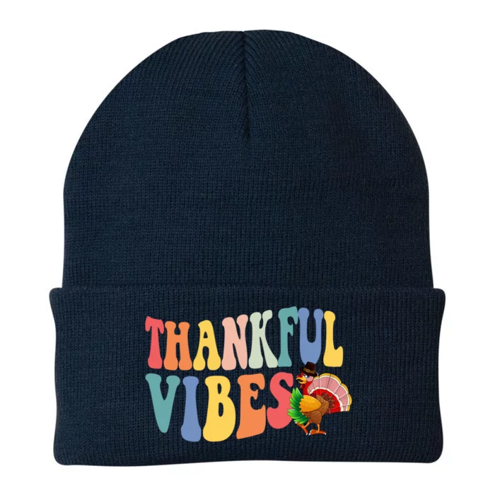 Feeling Thankful Thanksgiving Thankful Vibes Great Gift Knit Cap Winter Beanie