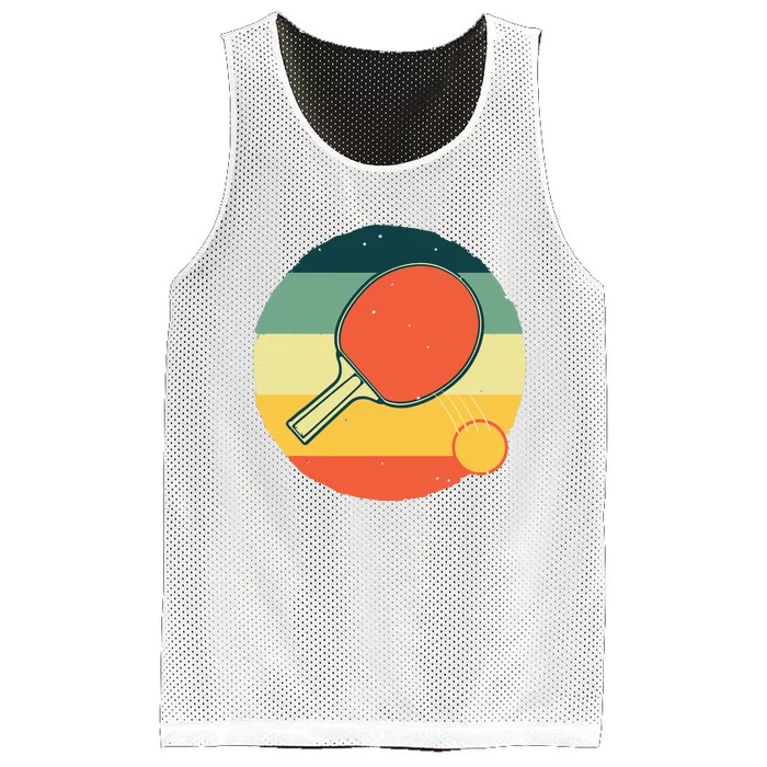 Funny Table Tennis Design For Men Women Ping Pong Players Mesh Reversible Basketball Jersey Tank