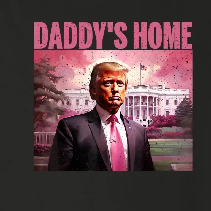 Funny Trump Take America Back DaddyS Home Trump Pink 2024 Toddler Long Sleeve Shirt