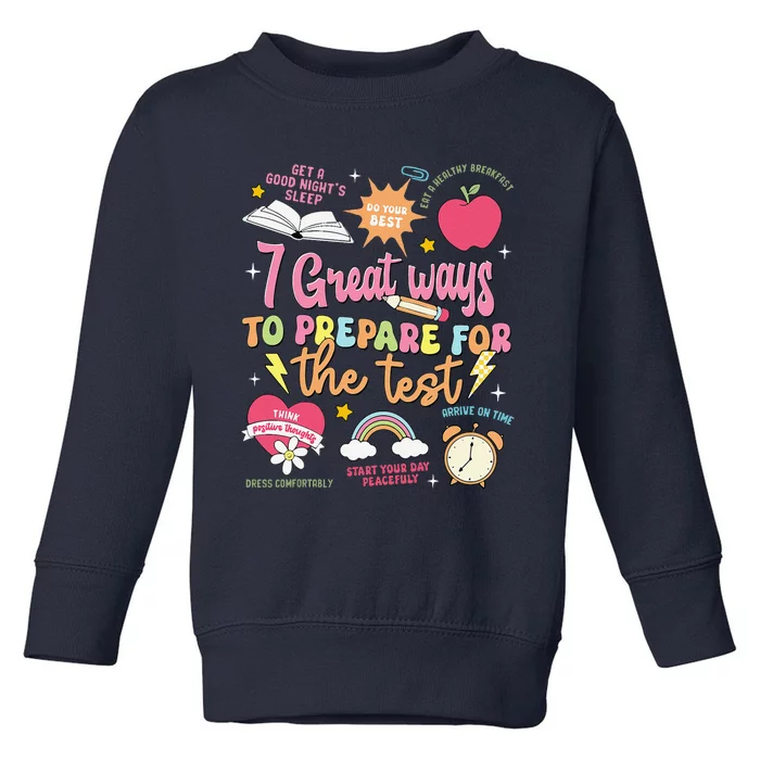 Funny Teacher Test Day Motivational Teacher Starr Testing Toddler Sweatshirt