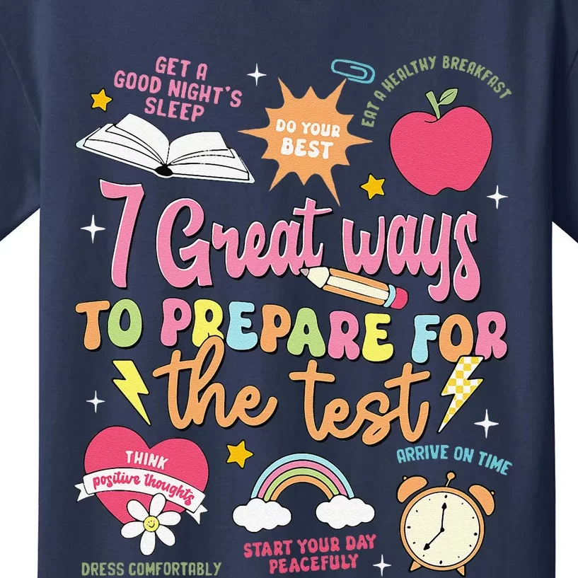 Funny Teacher Test Day Motivational Teacher Starr Testing Kids T-Shirt