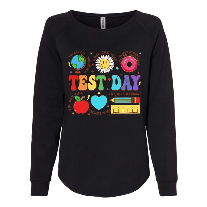 Funny Teacher Test Day Motivational Teacher Starr Testing Womens California Wash Sweatshirt