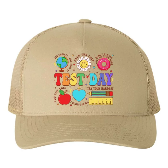 Funny Teacher Test Day Motivational Teacher Starr Testing Yupoong Adult 5-Panel Trucker Hat