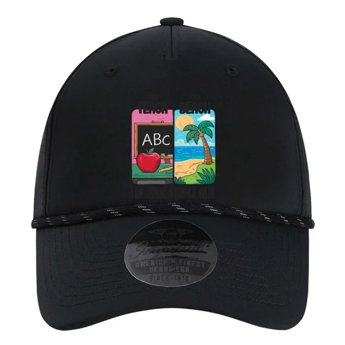 First Teach Then Beach I Am Earning A Summer Break Teacher Great Gift Performance The Dyno Cap