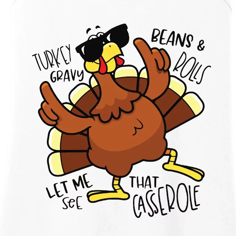 Funny Thanksgiving Turkey Ladies Essential Tank