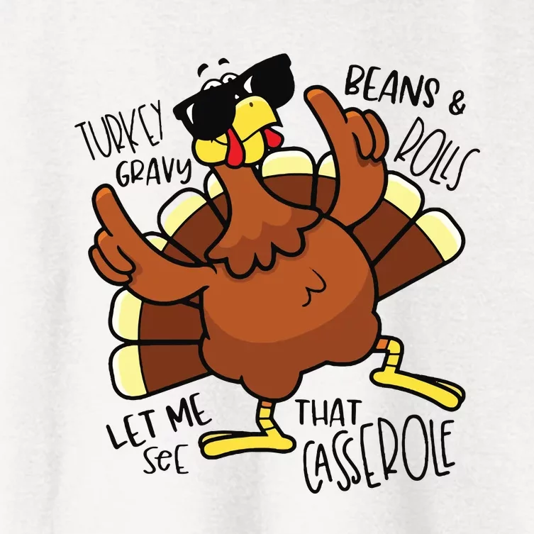 Funny Thanksgiving Turkey Women's Crop Top Tee