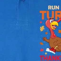 Funny Turkey Trot Runner Run Like A Turkey On Thanksgiving Great Gift Softstyle Adult Sport Polo