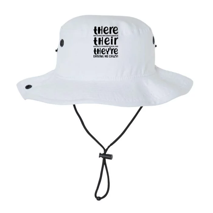 Funny There Their Theyre Grammar Lesson Legacy Cool Fit Booney Bucket Hat