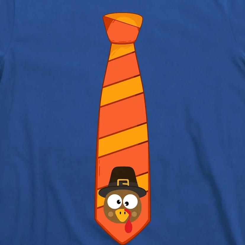 Funny Thanksgiving Tie With Turkey For Family Dinner Gift T-Shirt