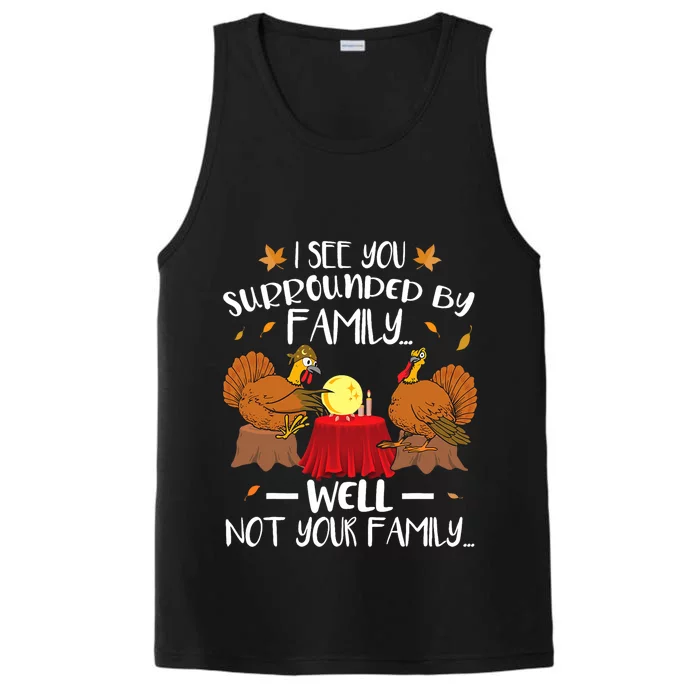 Funny Turkey Thanksgiving Performance Tank