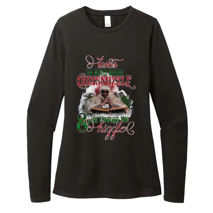 Funny Twas The Nizzle Before Chrismizzle Hizzle Snoop Dogg Womens CVC Long Sleeve Shirt