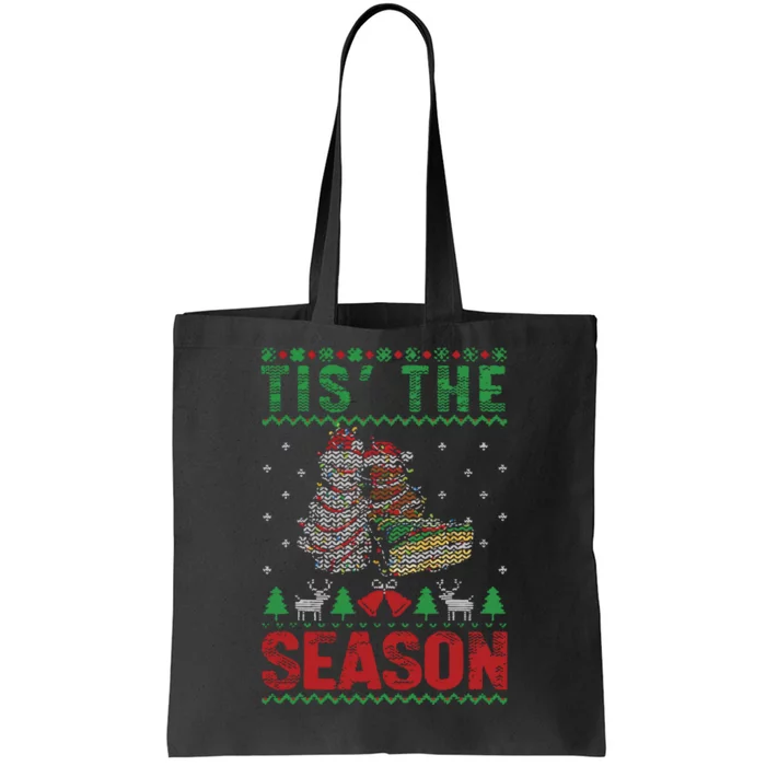 Funny Tis The Season Christmas Tree Cakes Debbie Tote Bag