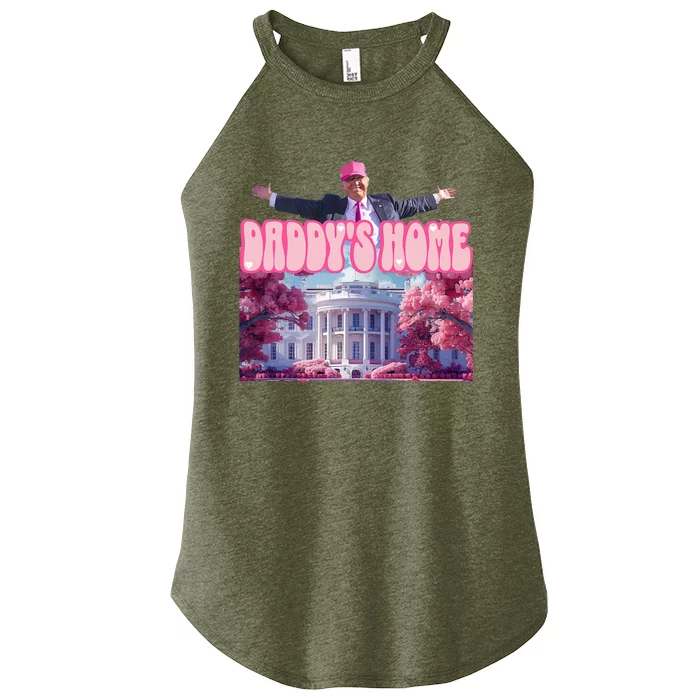 Funny Trump Take America Back DaddyS Home Trump Pink 2024 Women’s Perfect Tri Rocker Tank