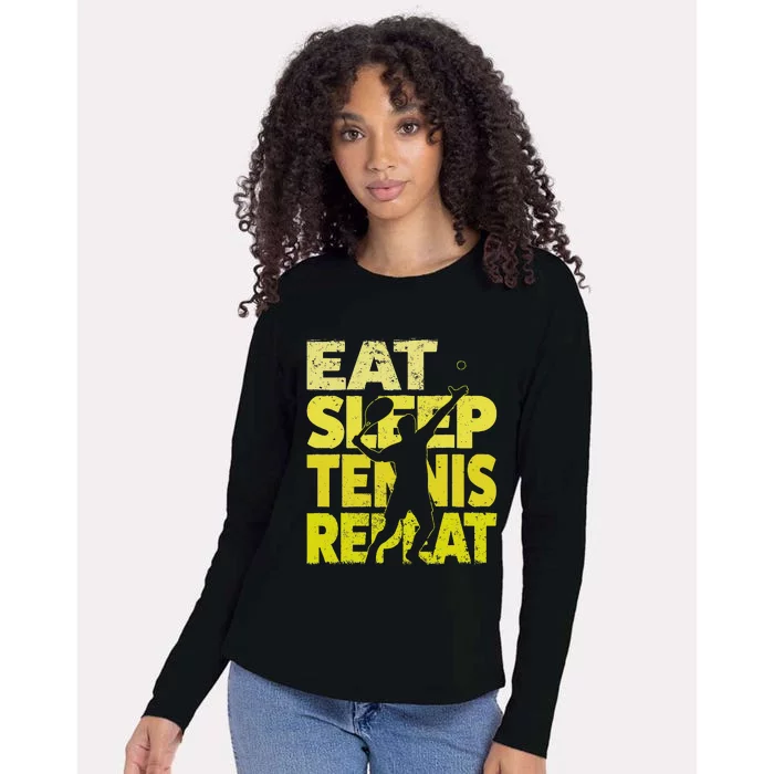 Funny Tennisplayer & Tennis Womens Cotton Relaxed Long Sleeve T-Shirt