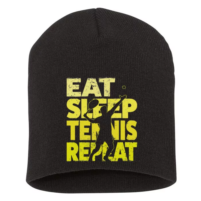 Funny Tennisplayer & Tennis Short Acrylic Beanie