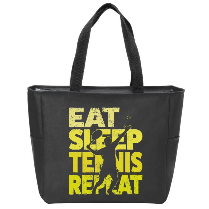 Funny Tennisplayer & Tennis Zip Tote Bag