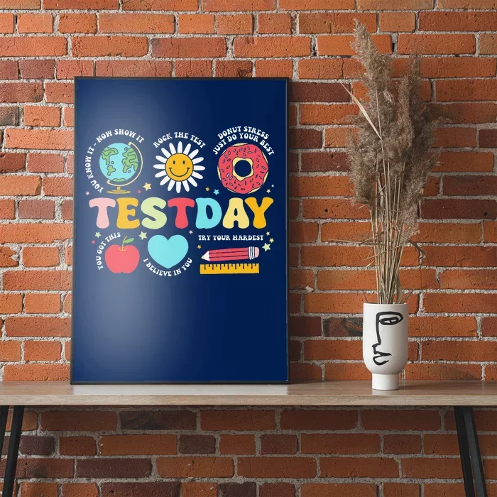 Funny Teacher Test Day Motivational Teacher Starr Test Day Poster