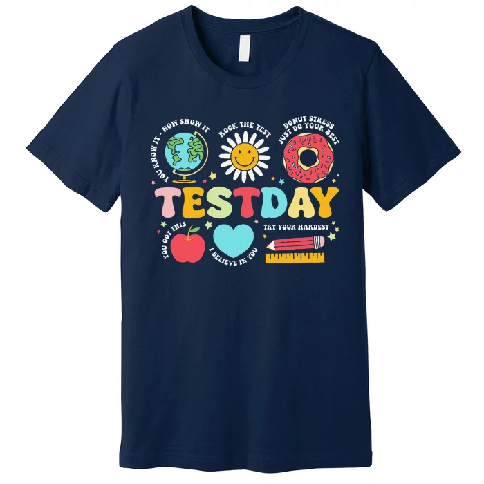 Funny Teacher Test Day Motivational Teacher Starr Test Day Premium T-Shirt