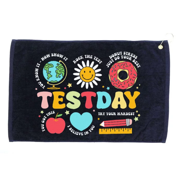 Funny Teacher Test Day Motivational Teacher Starr Test Day Grommeted Golf Towel