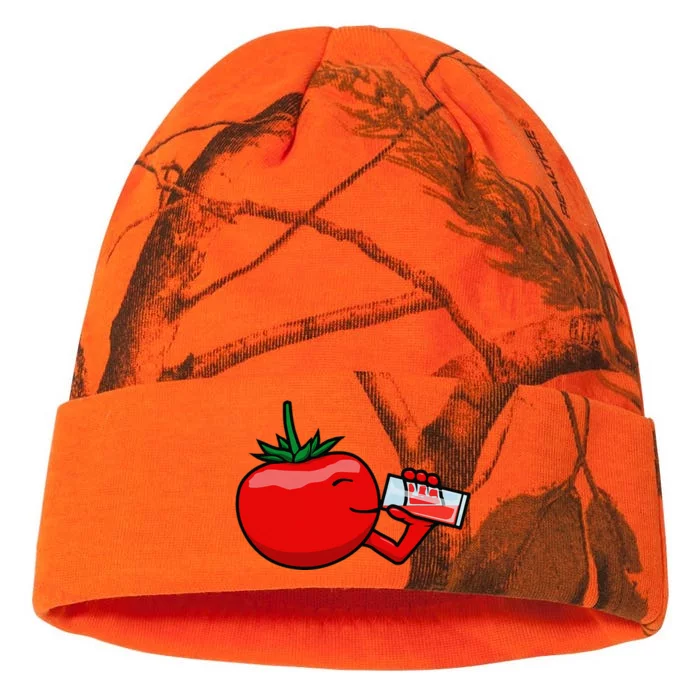 Funny Tomato Tomato Juice Vegetables Kati - 12in Camo Beanie