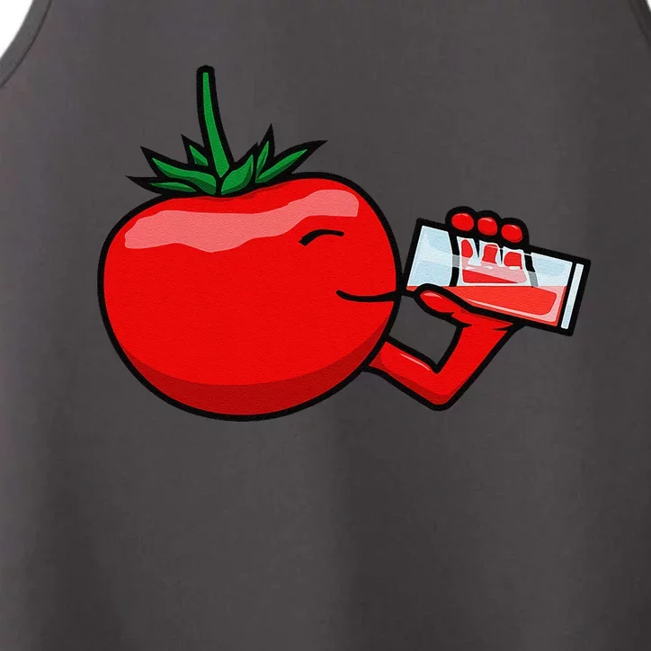 Funny Tomato Tomato Juice Vegetables Performance Tank