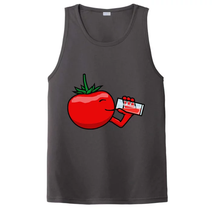 Funny Tomato Tomato Juice Vegetables Performance Tank