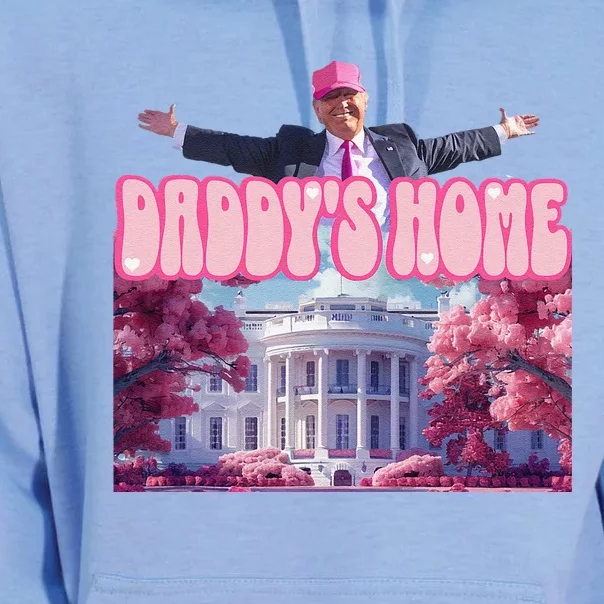 Funny Trump Take America Back DaddyS Home Trump Pink 2024 Unisex Surf Hoodie