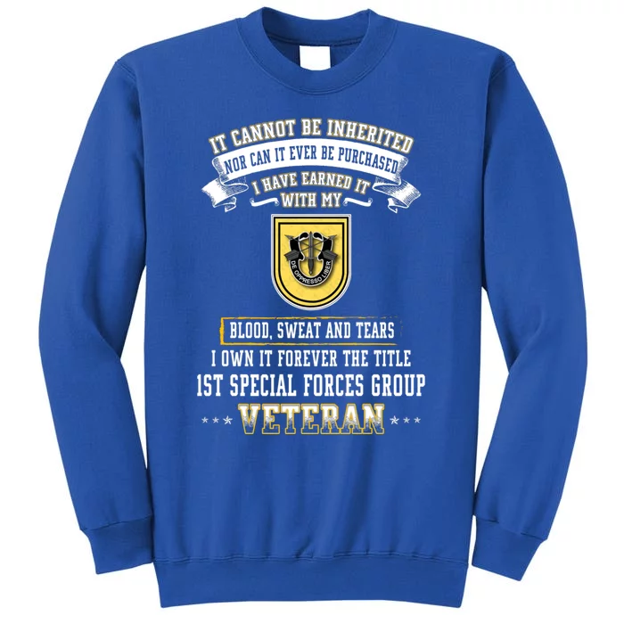 Forever The Title 1st Special Forces Group Veteran Day Xmas Funny Gift Sweatshirt