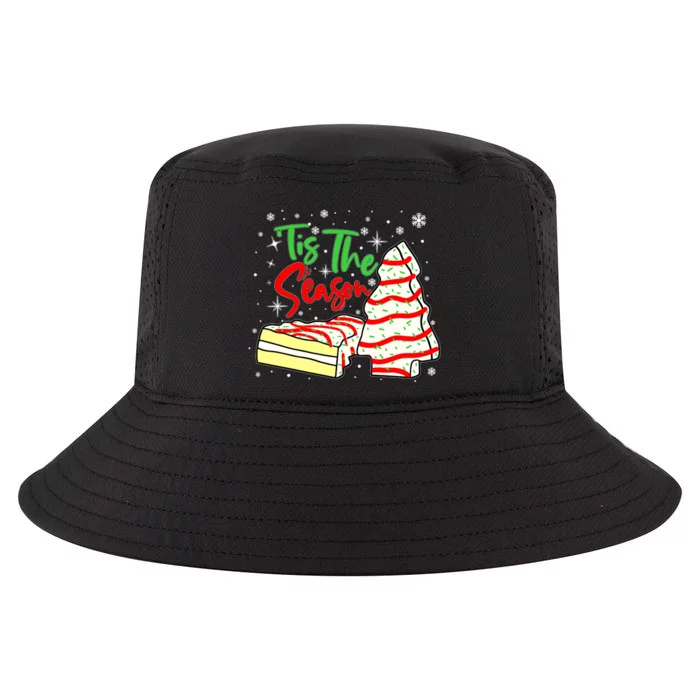 Funny Tis The Season Design Xmas Christmas Tree Cakes Debbie Cool Comfort Performance Bucket Hat