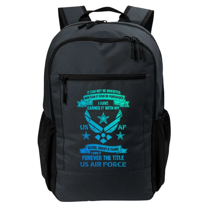 Forever The Title Us Air Force Military Veteran Pride Gift Daily Commute Backpack