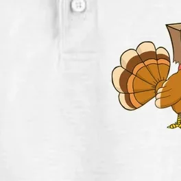 Funny Thanksgiving Turkey In Cat Face Paper Bag Dry Zone Grid Performance Polo