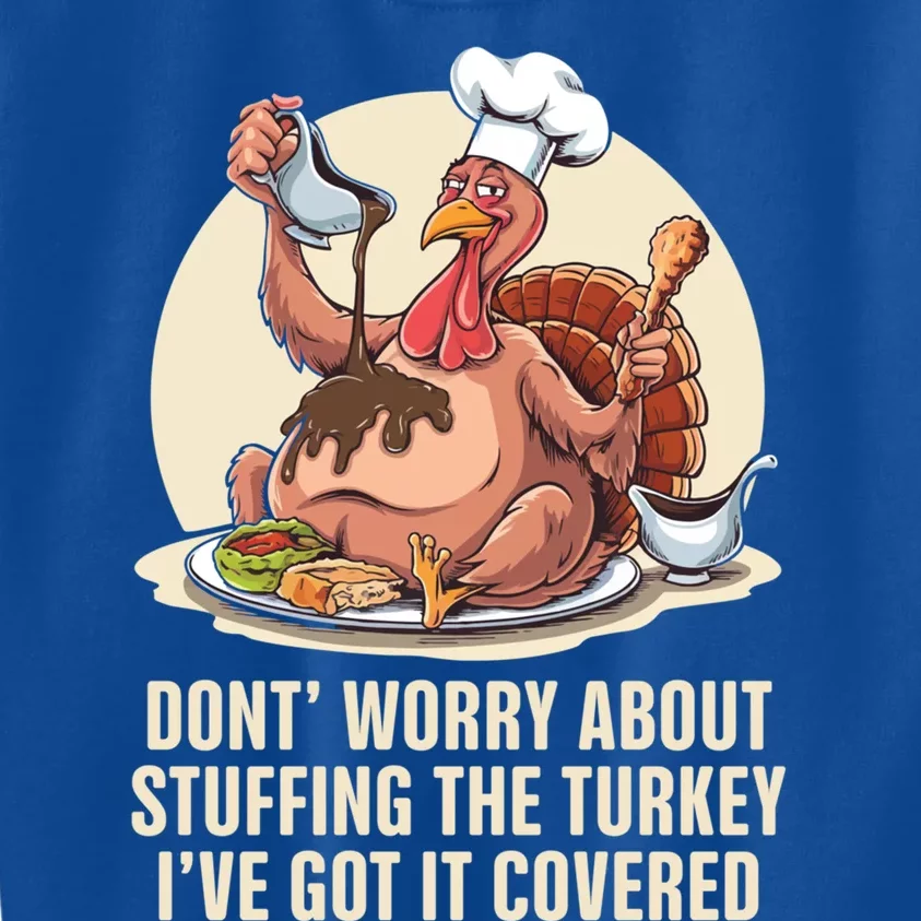 Funny Thanksgiving Turkey Stuffing ItS Face Turkey Day Fan Gift Kids Sweatshirt