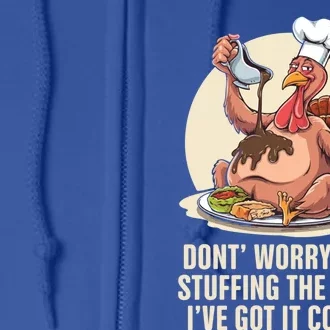 Funny Thanksgiving Turkey Stuffing ItS Face Turkey Day Fan Gift Full Zip Hoodie