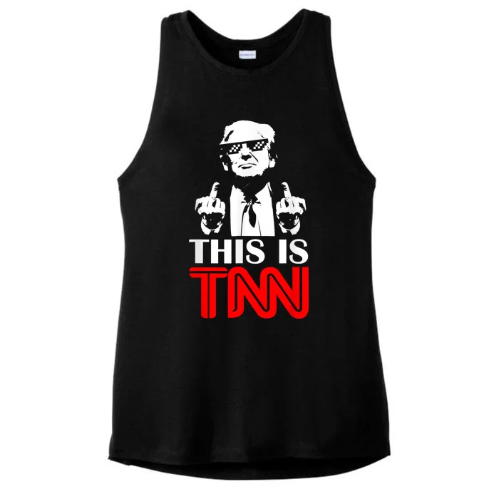 Funny Trump This Is TNN Ladies Tri-Blend Wicking Tank