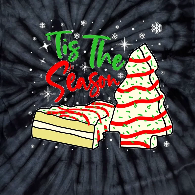 Funny Tis The Season Design Christmas Tree Cakes Debbie Tie-Dye T-Shirt