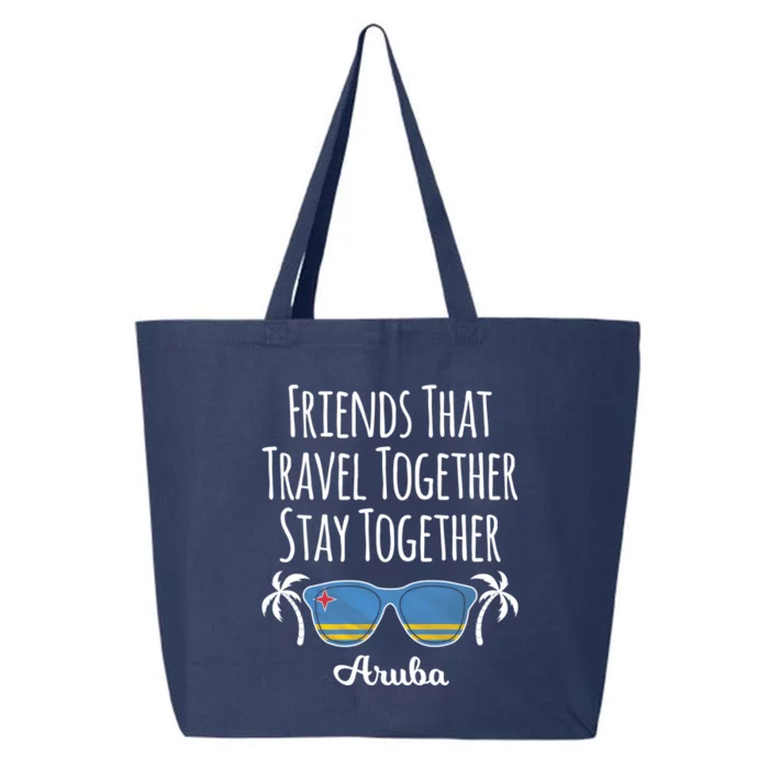 Friends That Travel Together Aruba Trip Cute Gift 25L Jumbo Tote