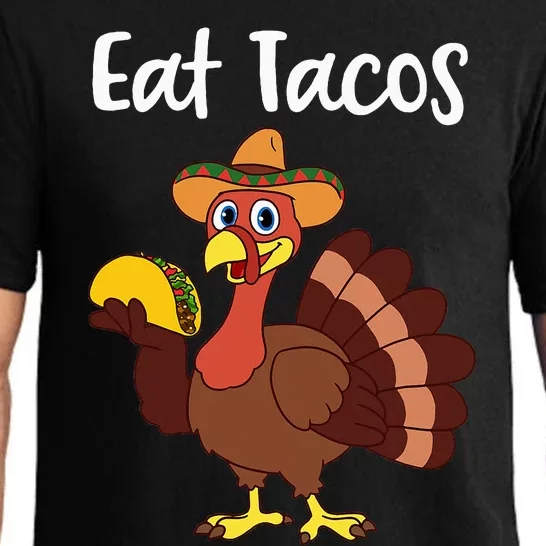 Funny Thanksgiving Turkey Day Eat Tacos Pajama Set