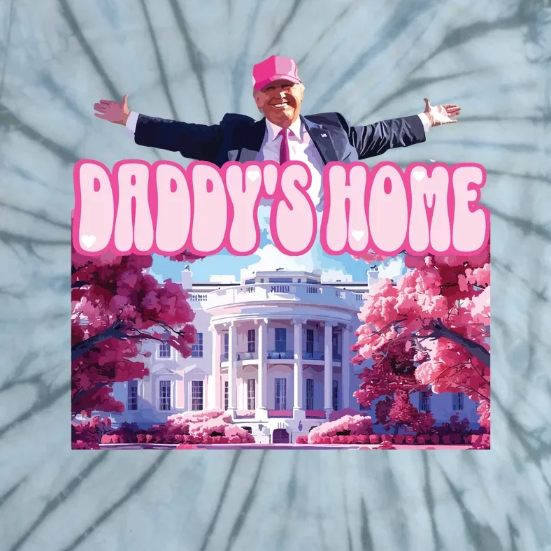 Funny Trump Take America Back Daddys Home Trump Pink 2024 Tie-Dye T-Shirt