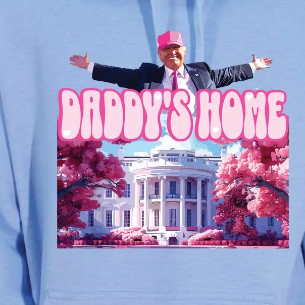 Funny Trump Take America Back Daddys Home Trump Pink 2024 Unisex Surf Hoodie