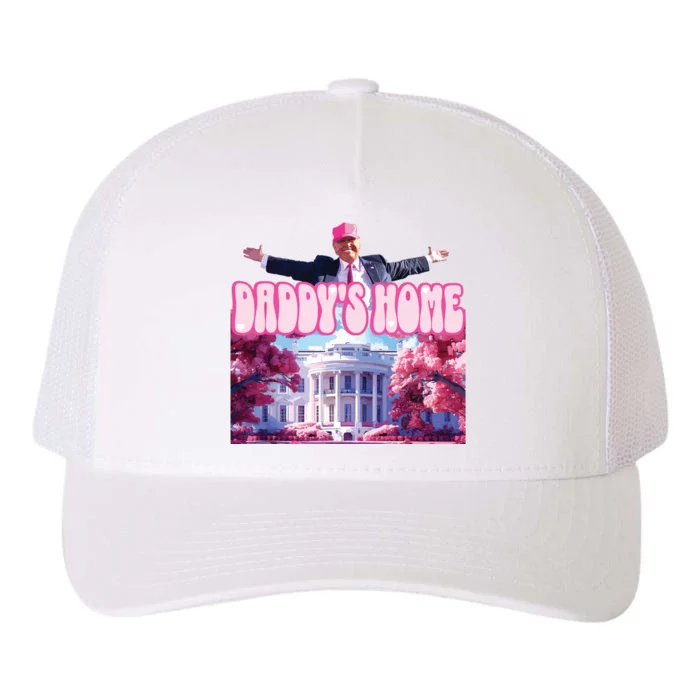 Funny Trump Take America Back Daddys Home Trump Pink 2024 Yupoong Adult 5-Panel Trucker Hat